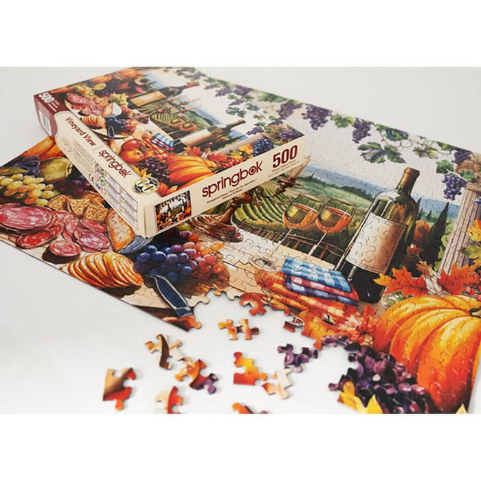 Springbok : Vineyard View 500 Piece Jigsaw Puzzle - Springbok : Vineyard View 500 Piece Jigsaw Puzzle