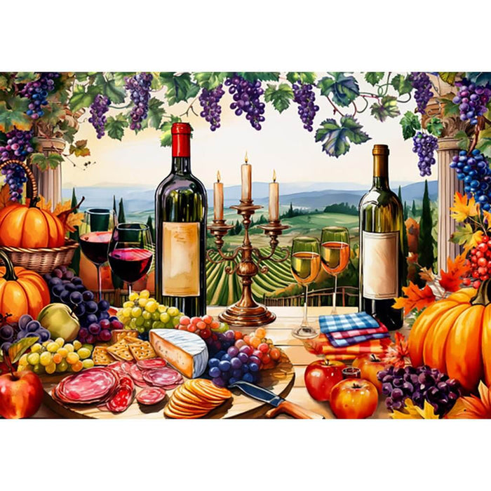 Springbok : Vineyard View 500 Piece Jigsaw Puzzle - Springbok : Vineyard View 500 Piece Jigsaw Puzzle
