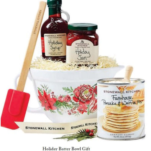 Stonewall Kitchen : Holiday Batter Bowl Gift Set - Stonewall Kitchen : Holiday Batter Bowl Gift Set