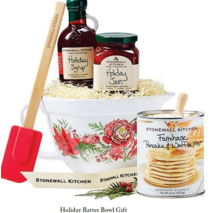 Stonewall Kitchen : Holiday Batter Bowl Gift Set - Stonewall Kitchen : Holiday Batter Bowl Gift Set