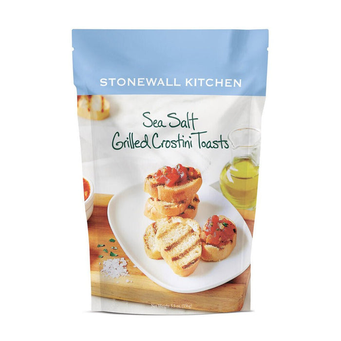 Stonewall Kitchen : Sea Salt Grilled Crostini Toasts Pouch - Stonewall Kitchen : Sea Salt Grilled Crostini Toasts Pouch