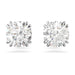 Swarovski : Stilla Stud Earrings In White - Round cut, Rhodium - Swarovski : Stilla Stud Earrings In White - Round cut, Rhodium