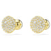 Swarovski : Sublima Stud Earrings in White - Gold - Swarovski : Sublima Stud Earrings in White - Gold