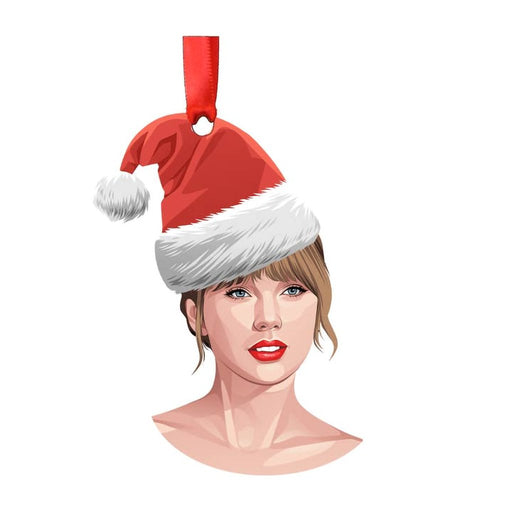 Taylor Swift : Christmas Taylor Swift Wooden Ornament - Taylor Swift : Christmas Taylor Swift Wooden Ornament