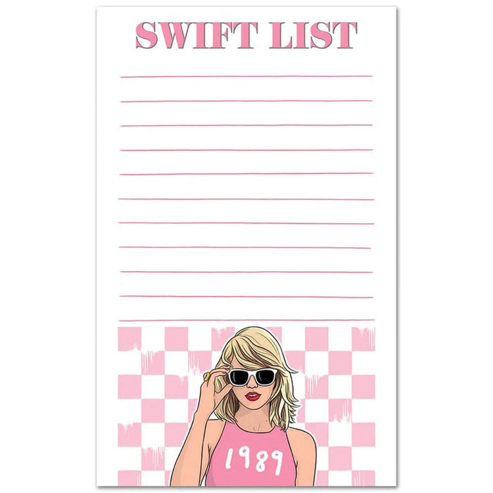 Taylor Swift : Swift List - Note Pad - Taylor Swift : Swift List - Note Pad