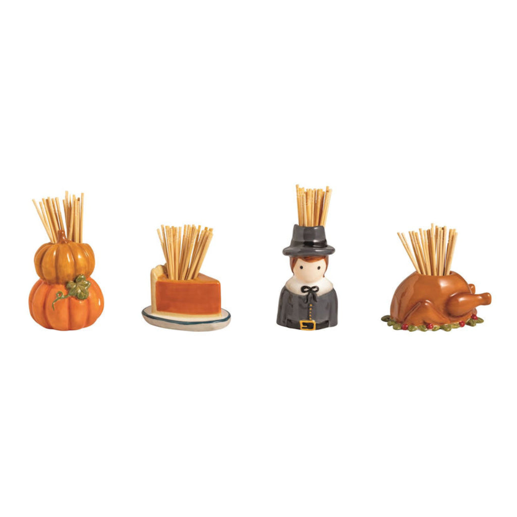 Mud Pie Thanksgiving Toothpick Caddy Sets | Annies Hallmark