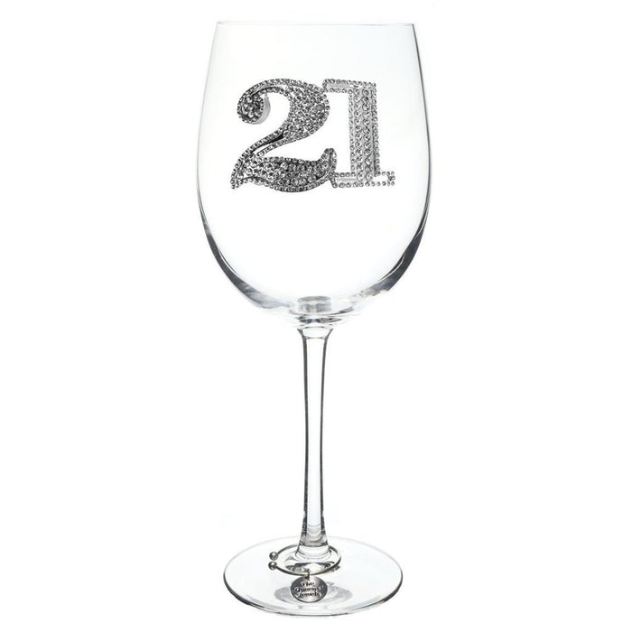 The Queens' Jewels : 21st Birthday Jeweled Glassware – Stemmed - The Queens' Jewels : 21st Birthday Jeweled Glassware – Stemmed