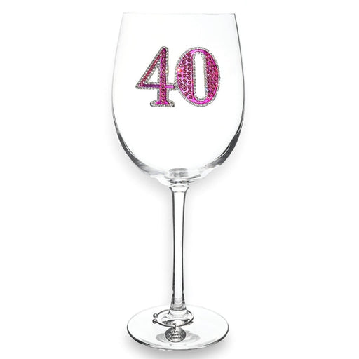 The Queens' Jewels : 40th Birthday Jeweled Glassware – Stemmed - The Queens' Jewels : 40th Birthday Jeweled Glassware – Stemmed