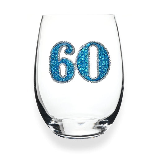 The Queens' Jewels : 60th Birthday Jeweled Glassware – Stemless - The Queens' Jewels : 60th Birthday Jeweled Glassware – Stemless