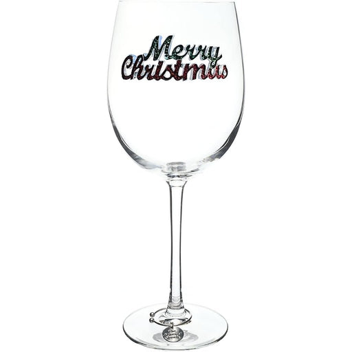 The Queens' Jewels : Merry Christmas Jeweled Glassware – Stemmed - The Queens' Jewels : Merry Christmas Jeweled Glassware – Stemmed