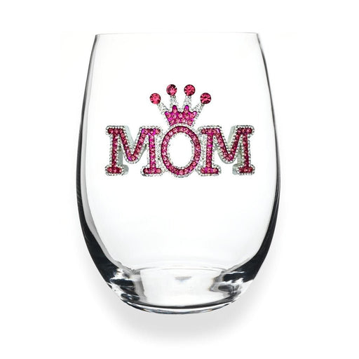 The Queens' Jewels : Mom Jeweled Glassware – Stemless - The Queens' Jewels : Mom Jeweled Glassware – Stemless