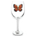 The Queens' Jewels : Monarch Butterfly Jeweled Stemmed Wine Glass - The Queens' Jewels : Monarch Butterfly Jeweled Stemmed Wine Glass