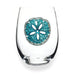 The Queens' Jewels : Sand Dollar Jeweled Glassware – Stemless - The Queens' Jewels : Sand Dollar Jeweled Glassware – Stemless