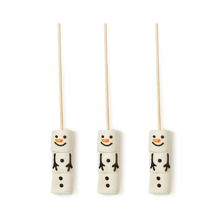 Two's Company : Set of 6 Marshmallows Snowman Sticks in Gift Bag - Two's Company : Set of 6 Marshmallows Snowman Sticks in Gift Bag