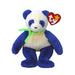 Ty : Beanie Baby - Domino - The Blue Panda - Ty : Beanie Baby - Domino - The Blue Panda