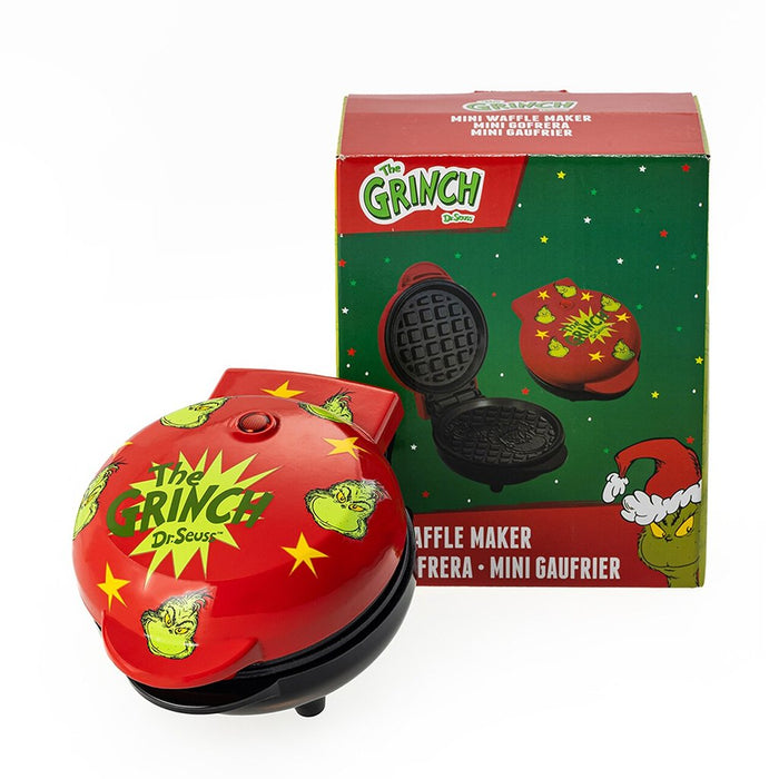 Uncanny Brands : Dr. Seuss Grinch Mini Waffle Maker - Uncanny Brands : Dr. Seuss Grinch Mini Waffle Maker