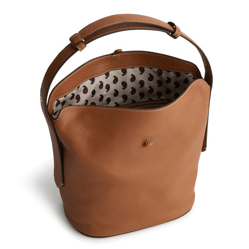 Vera Bradley : Astoria Shoulder Bag - Roasted Pecan in Leather - Vera Bradley : Astoria Shoulder Bag - Roasted Pecan in Leather