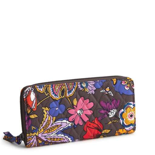 Vera Bradley : Continental Wallet - Colorful Bouquet in Cotton Gabardine - Vera Bradley : Continental Wallet - Colorful Bouquet in Cotton Gabardine