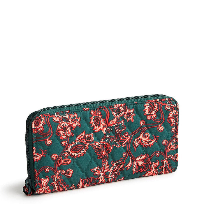 Vera Bradley : Continental Wallet - Victorian vines in Cotton Gabardine - Vera Bradley : Continental Wallet - Victorian vines in Cotton Gabardine