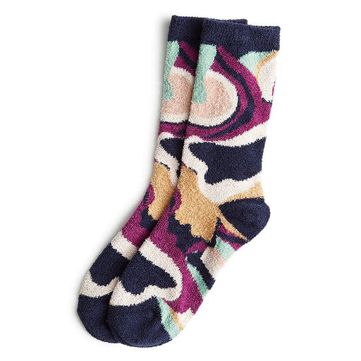 Vera Bradley : Fleece Socks - Bossanova Misty Rose - Vera Bradley : Fleece Socks - Bossanova Misty Rose