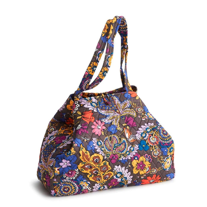 Vera Bradley : Hathaway Tote Bag - Colorful Bouquet in Cotton Gabardine - Vera Bradley : Hathaway Tote Bag - Colorful Bouquet in Cotton Gabardine