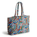 Vera Bradley : Hathaway Tote Bag - Flowers + feathers in Cotton gabardine - Vera Bradley : Hathaway Tote Bag - Flowers + feathers in Cotton gabardine