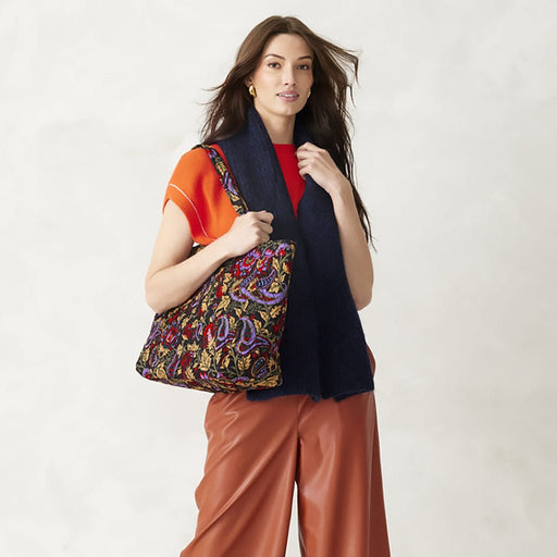 Vera Bradley : Hathaway Tote Bag - Midnight garden paisley in Cotton Gabardine - Vera Bradley : Hathaway Tote Bag - Midnight garden paisley in Cotton Gabardine