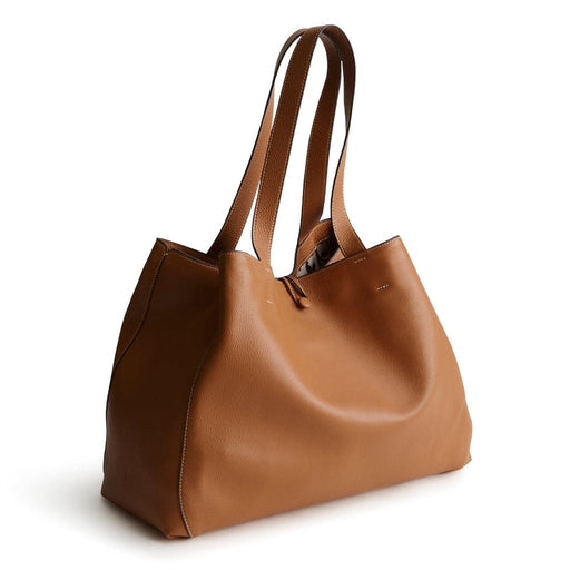 Vera Bradley : Hathaway Tote Bag - Roasted Pecan in Leather - Vera Bradley : Hathaway Tote Bag - Roasted Pecan in Leather