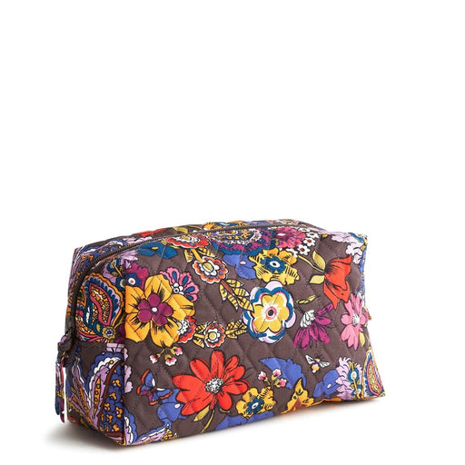 Vera Bradley : Large Cosmetic Bag - Colorful Bouquet in Cotton Gabardine - Vera Bradley : Large Cosmetic Bag - Colorful Bouquet in Cotton Gabardine