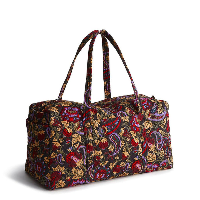 Vera Bradley : Large Original Duffel Bag - Midnight Garden Paisley in Cotton Gabardine - Vera Bradley : Large Original Duffel Bag - Midnight Garden Paisley in Cotton Gabardine