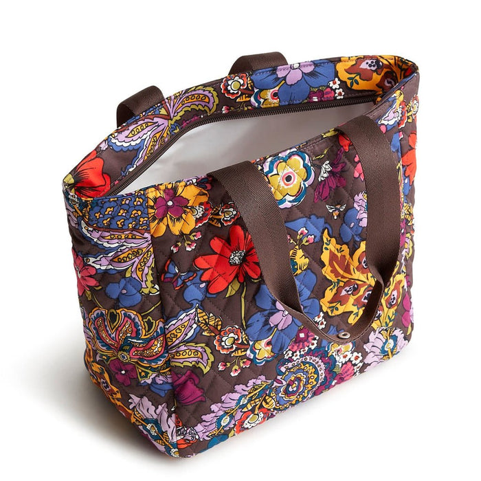 Vera Bradley : Lunch Tote - Colorful Bouquet in Cotton Gabardine - Vera Bradley : Lunch Tote - Colorful Bouquet in Cotton Gabardine