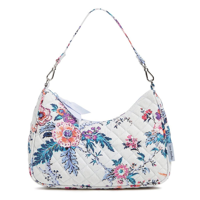 Vera Bradley : Mini Frannie Crescent Crossbody Bag in Magnifique Floral - Vera Bradley : Mini Frannie Crescent Crossbody Bag in Magnifique Floral