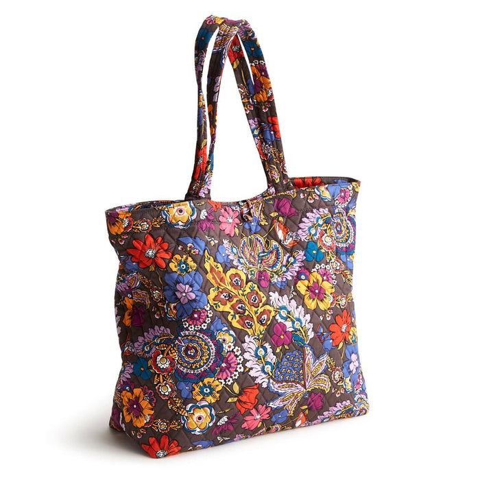 Vera Bradley : Original Tote Bag - Colorful Bouquet in Cotton Gabardine - Vera Bradley : Original Tote Bag - Colorful Bouquet in Cotton Gabardine