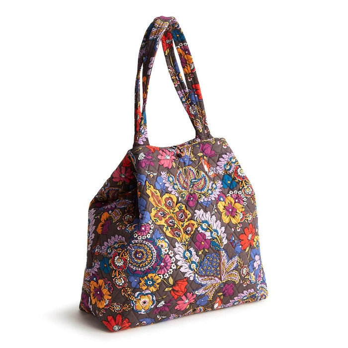 Vera Bradley : Original Tote Bag - Colorful Bouquet in Cotton Gabardine - Vera Bradley : Original Tote Bag - Colorful Bouquet in Cotton Gabardine