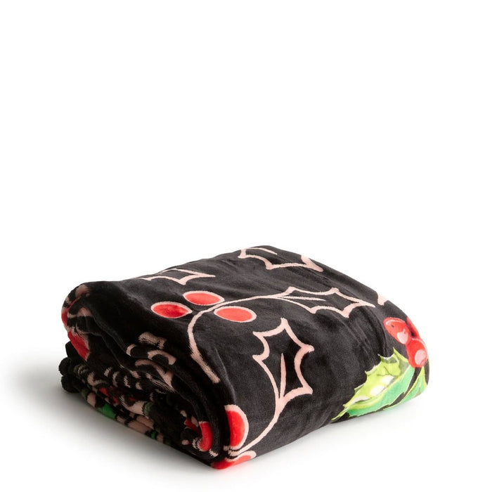 Vera Bradley : Plush Throw Blanket - Holly in Fleece - Vera Bradley : Plush Throw Blanket - Holly in Fleece