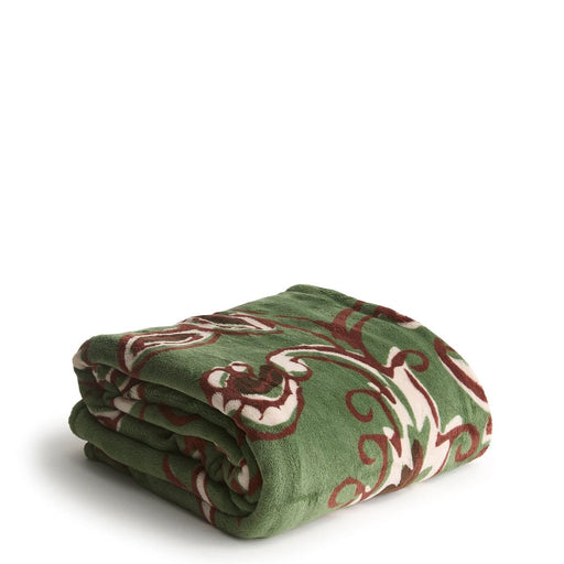 Vera Bradley : Plush Throw Blanket - Victorian vines vineyard green in Fleece - Vera Bradley : Plush Throw Blanket - Victorian vines vineyard green in Fleece