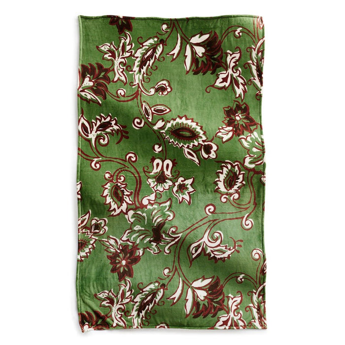 Vera Bradley : Plush Throw Blanket - Victorian vines vineyard green in Fleece - Vera Bradley : Plush Throw Blanket - Victorian vines vineyard green in Fleece