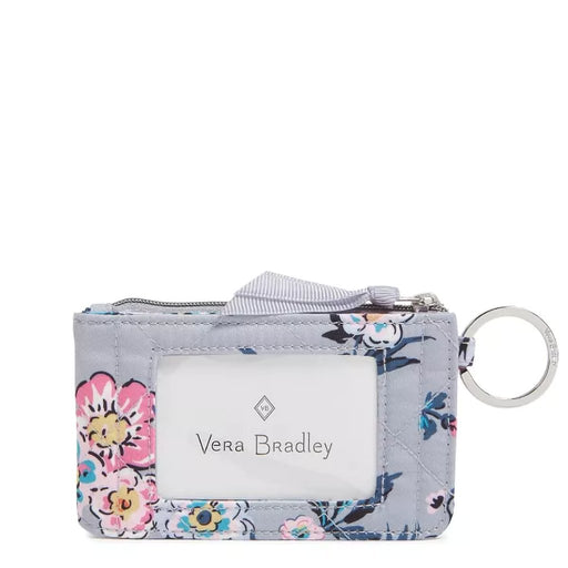 Vera Bradley : RFID Deluxe Zip ID Case in Parisian Bouquet - Vera Bradley : RFID Deluxe Zip ID Case in Parisian Bouquet