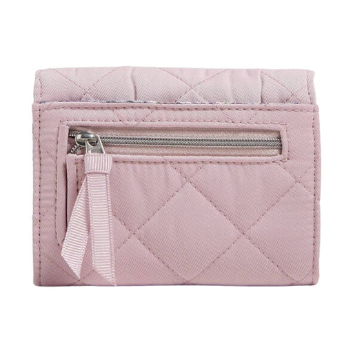 Vera Bradley : RFID Riley Compact Wallet in Hydrangea Pink - Vera Bradley : RFID Riley Compact Wallet in Hydrangea Pink