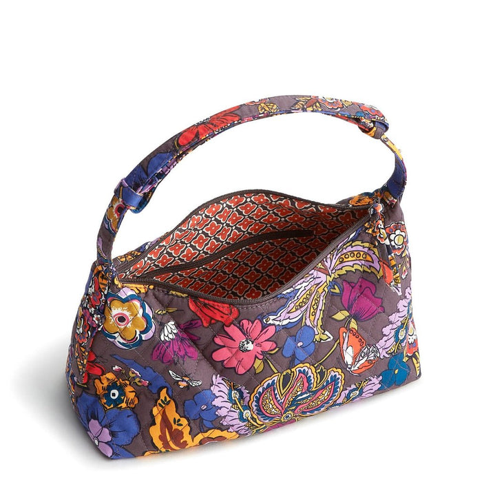 Vera Bradley : Roxbury Crescent Shoulder Bag - Colorful Bouquet in Cotton Gabardine - Vera Bradley : Roxbury Crescent Shoulder Bag - Colorful Bouquet in Cotton Gabardine