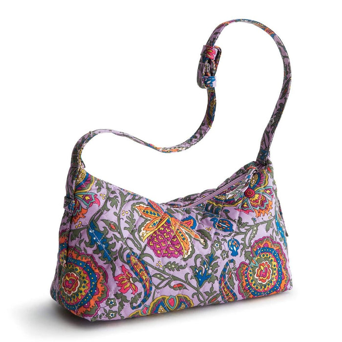 Vera Bradley : Roxbury Crescent Shoulder Bag - Marrakesh in Cotton Gabardine - Vera Bradley : Roxbury Crescent Shoulder Bag - Marrakesh in Cotton Gabardine