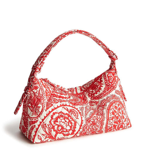 Vera Bradley : Roxbury Crescent Shoulder Bag - Paisley key in Cotton Gabardine - Vera Bradley : Roxbury Crescent Shoulder Bag - Paisley key in Cotton Gabardine