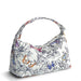 Vera Bradley : Roxbury Crescent Shoulder Bag - Wing + Bloom in Cotton Gabardine - Vera Bradley : Roxbury Crescent Shoulder Bag - Wing + Bloom in Cotton Gabardine