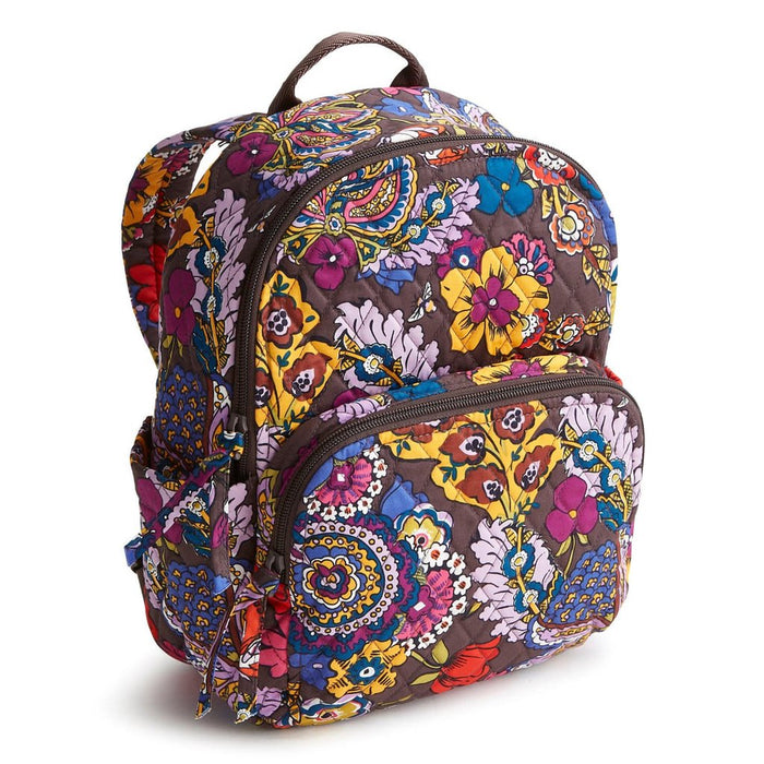 Vera Bradley : Small Banbury Backpack - Colorful Bouquet in Cotton Gabardine - Vera Bradley : Small Banbury Backpack - Colorful Bouquet in Cotton Gabardine