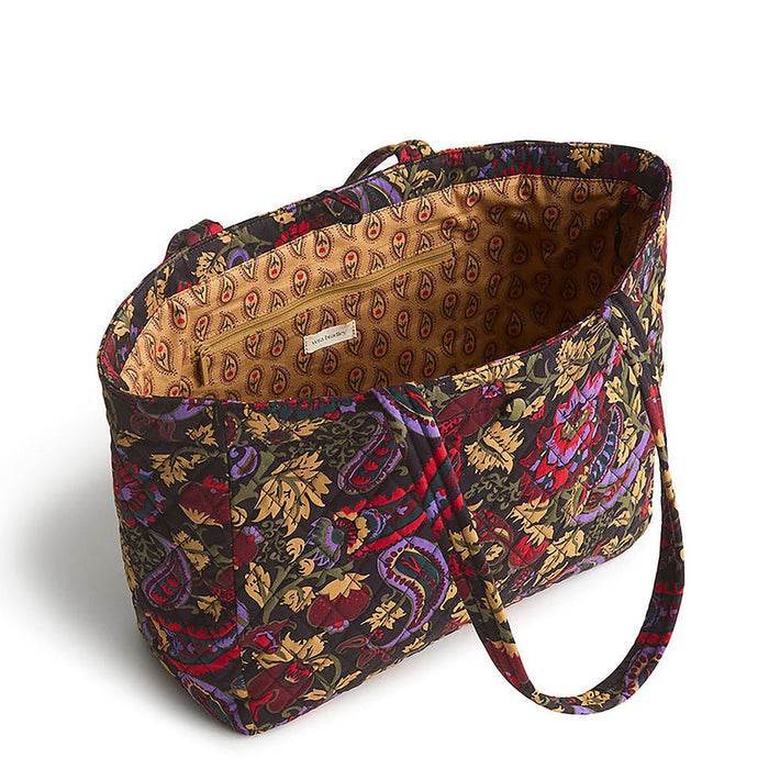 Vera Bradley : Small Hathaway Tote Bag - Midnight garden paisley in Cotton Gabardine - Vera Bradley : Small Hathaway Tote Bag - Midnight garden paisley in Cotton Gabardine