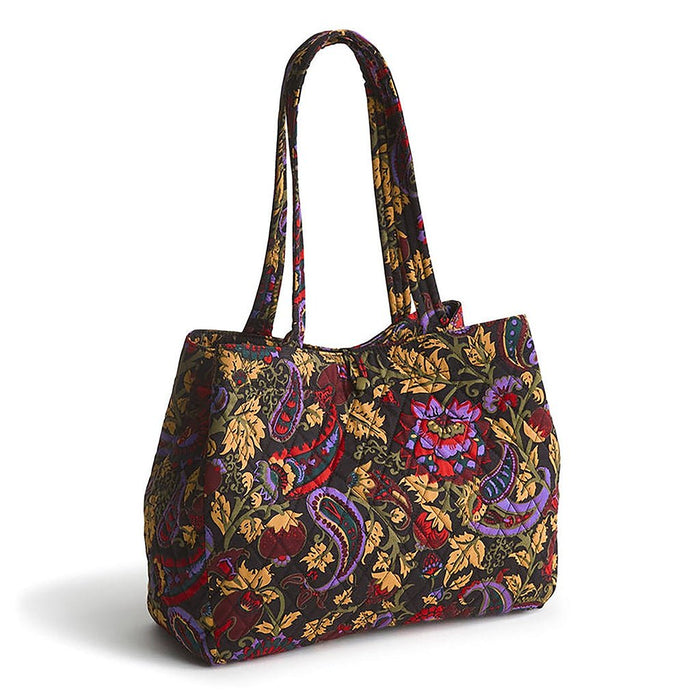 Vera Bradley : Small Hathaway Tote Bag - Midnight garden paisley in Cotton Gabardine - Vera Bradley : Small Hathaway Tote Bag - Midnight garden paisley in Cotton Gabardine