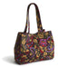 Vera Bradley : Small Hathaway Tote Bag - Midnight garden paisley in Cotton Gabardine - Vera Bradley : Small Hathaway Tote Bag - Midnight garden paisley in Cotton Gabardine