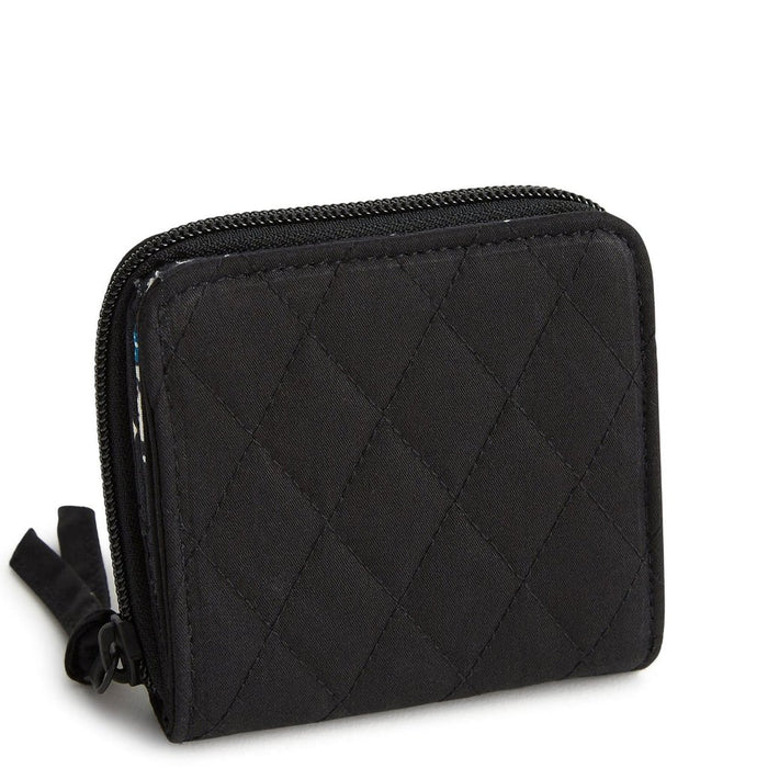 Vera Bradley : Small Zip - Around Wallet - Moonless Night in Cotton Gabardine - Vera Bradley : Small Zip - Around Wallet - Moonless Night in Cotton Gabardine