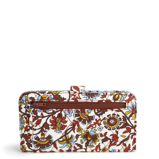 Vera Bradley : Tab Wallet - Marrakesh Vines Cream in Cotton Gabardine - Vera Bradley : Tab Wallet - Marrakesh Vines Cream in Cotton Gabardine