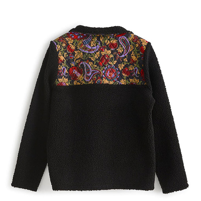 Vera Bradley : Teddy Fleece Pullover - Midnight Garden Paisley in Fleece - Vera Bradley : Teddy Fleece Pullover - Midnight Garden Paisley in Fleece